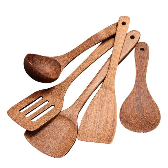 Xingzhi Wooden Spoons for Cooking Nonstick Kitchen Set Wooden Spoons Cooking Set for Kitchen Cooking