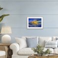 thumbnail image 3 of Stupell Industries Tropical Golden Blue Sunset over Waves Gray Framed Print Under Glass, 20 x 14, by Eszra Tanner, 3 of 8