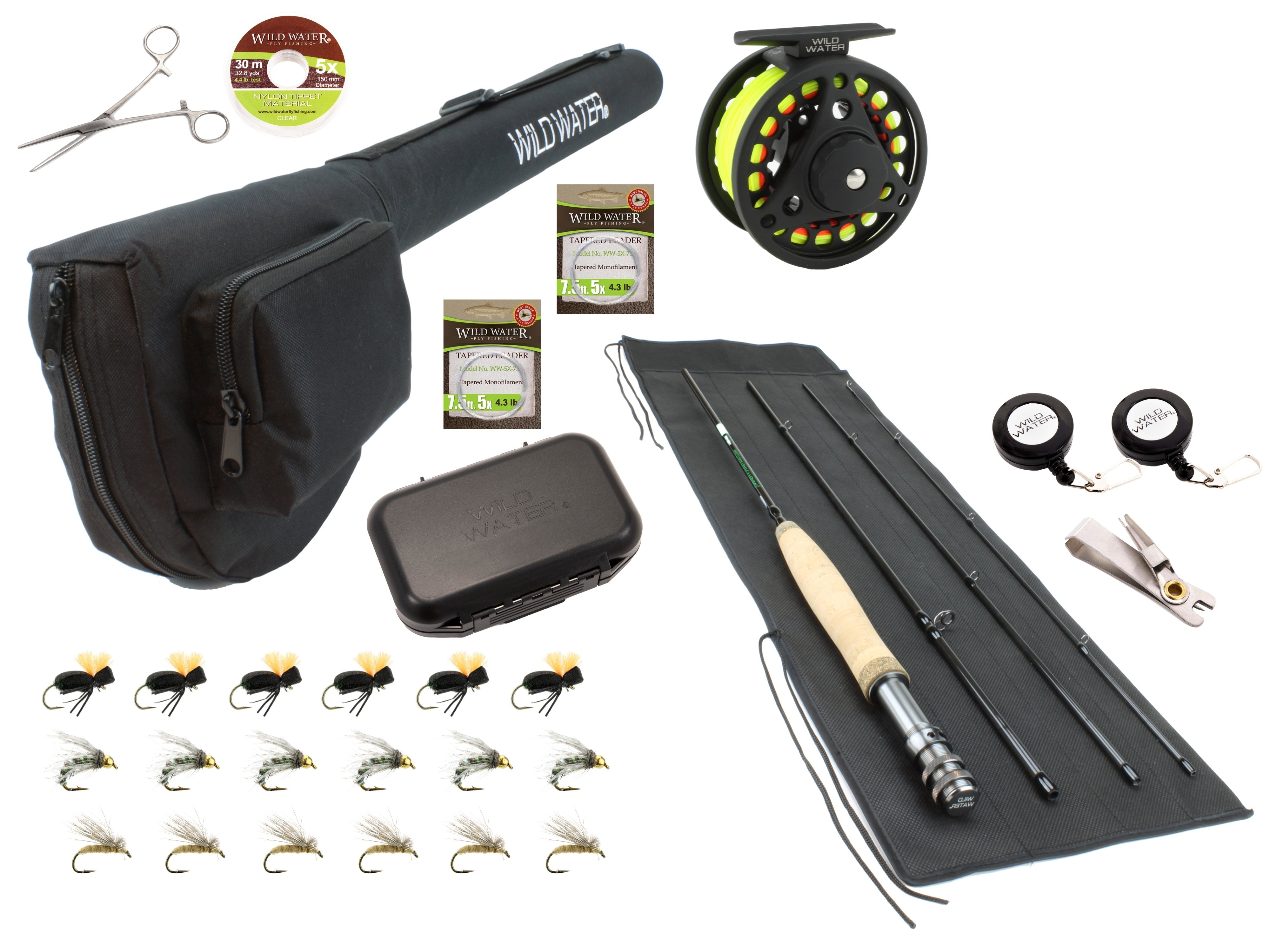 Wild Water Fly Fishing, 7 Foot, 3 and 4 Weight Rod and Reel