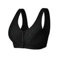 thumbnail image 3 of NIEWTR Bras for Women No Underwire Comfortable Full Coverage Front Closure Bralettes Adjustable Strap Wireless Everyday(Black,F/46/105/3XL), 3 of 3