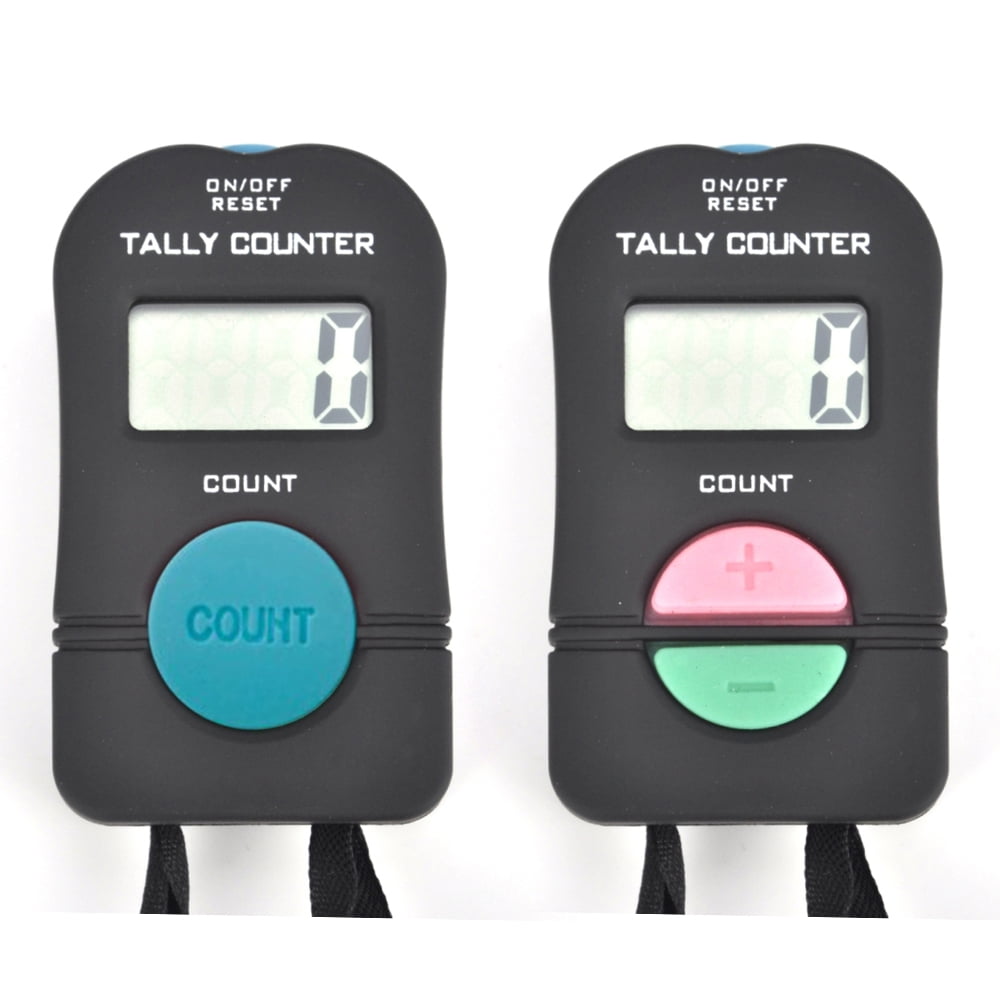 Electronic Digital Hand Tally Counter,Sports Add/Subtract Manual Clicker 