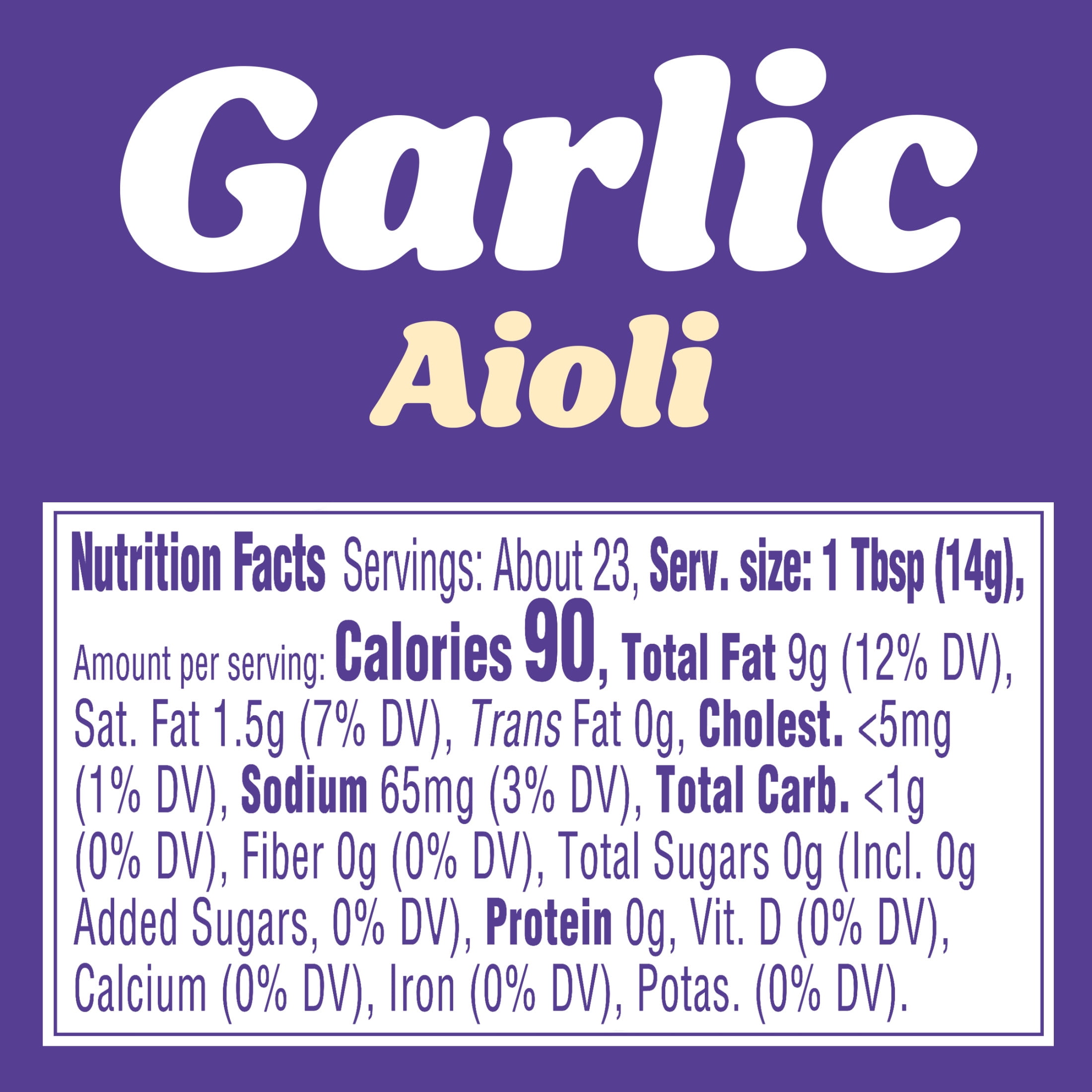 (3 pack) Kraft Garlic Aioli, 12 fl oz Bottle