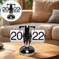 thumbnail image 2 of Flip Clock Vintage Desk Clock Retro Flip Down Clock Flip Digital Clock Mechanical Clock Auto Flip Clock Table Clock Battery Powered Internal Gear Operated Clock For Home Déc, 2 of 9