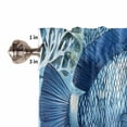 thumbnail image 4 of Summer Ocean Blue Valances for Windows Farmhouse Kitchen Curtains Valances Rod Pocket Valance Curtains for Kitchen Windows Coastal Watercolor Fish Coral Window Valances for Bathroom Bedroom 60"x18", 4 of 6