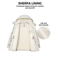 thumbnail image 4 of WenVen Women's Winter Jacket Puffer Coat Windrproof Warm Zipper Outerwear Beige XL, 4 of 8