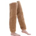 thumbnail image 2 of D-GROEE Thick Socks 1 Pair Winter Floor Socks Thick Double Velvet Solid Color Over-the-knee Length Elastic Anti-slip Warm Cozy Soft Unisex Home Floor, 2 of 8