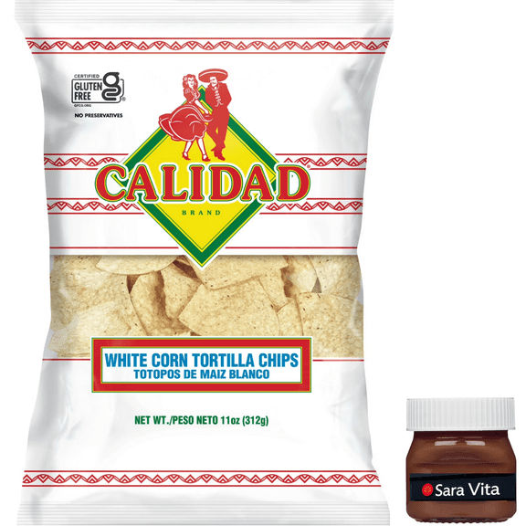 Calidad White Corn Tortilla Chips, 11 Ounce Bag