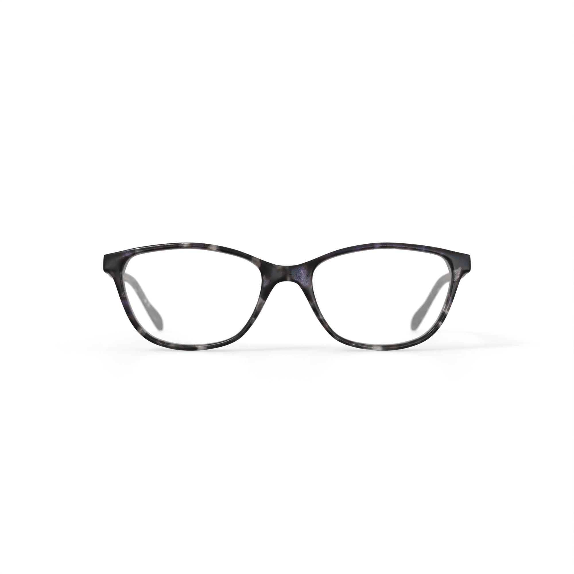 EV1 Ellen DeGeneres Women's Celia Square Prescription Eyeglasses with Case, Grey Tortoise