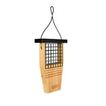'Nature's Way Cedar Suet Tail Prop Bird Feeder 1 Cake, Brown