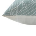 thumbnail image 5 of Ox Bay Olympia 18" x 18" Spa Blue/White Palm Leaf Tropical Indoor/Outdoor Decorative Throw Pillow Cover, 5 of 10