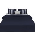 thumbnail image 2 of BedDecor Radiance Diamond Dreams Cotton Duvet Set with Exquisite Elegance and Embroidered Allure(Navy Blue, Full/Queen), 2 of 5
