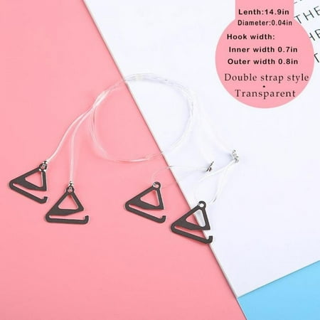 

Slim Metal Hook Intimates Accessories Women Seamless Bra Straps Transparent Underwear Straps