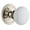 Polished Nickel, variant on Grandeur Cirhyd_Prv_238 Circulaire Solid Brass Rose Privacy Door Knob Set - Brass