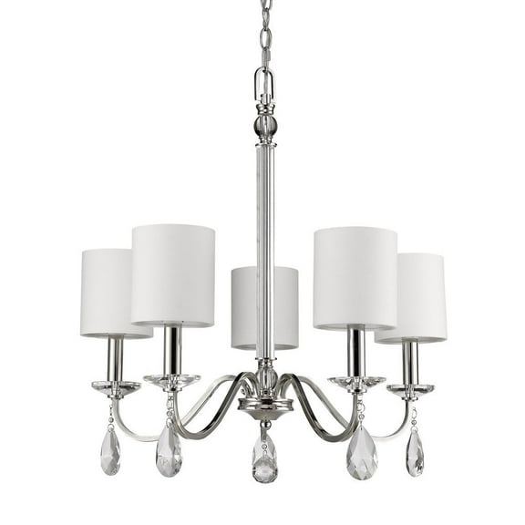 IN11052PN Acclaim Lighting Lily - Five Light Chandelier - 23 Inches Wide by 23.75 Inches High -Traditional Installation
