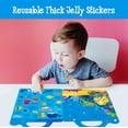 thumbnail image 3 of czcpp-2 Packs Jelly Sticker Book, 72 Thick Animals Jelly Stickers Waterproof Gel Cling Decals, Wild & Marine Animal-Themed Matching Game, Reusable Craft Activity Book Educational Learning Toys for To, 3 of 4