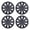 13 inch- Matte Black, variant on (Set of 4) 13" Universal Hubcaps,Wheel Covers Snap on Full Hub Caps Fit R13 Tire & Steel Rim,ABS+PC Material (Black Matte)