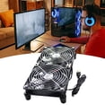 thumbnail image 2 of COOLHOOD USB Powered PC Router 120mm 5V Double Fan Speed Controller Air Cooling Fan for Receiver Modem Router, 2 of 5