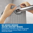 thumbnail image 3 of Mainstays Norwalk Easy Hang Fabric Shower Curtain with Built-in Rings, 3 of 9