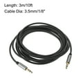 thumbnail image 3 of 3.5mm Aux Cable Male to Male Auxiliary Audio Cable HiFi Headphone Cord 10ft Nylon Braided for Phone Headphone Grey, 3 of 4