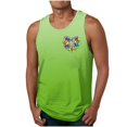 thumbnail image 1 of Camiseta sin mangas de cuello redondo para hombre, informal, a la moda, sin mangas, con estampado, cuello redondo, deportiva, de poliéster, 1 of 4