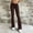 Brown, variant on Flare Pants Ladies Pants Cotton Pants Chinos Jeans White High Waisted Slim Bootcut Skinny Long Travel Pants Women,S