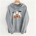 thumbnail image 4 of Molidfa Women's Halloween Ghost Hoodie Cute Pumpkin Graphic Oversized Pullover Sweatshirt, 4 of 5