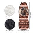 thumbnail image 5 of ZIATUBLE Aztec Ethnic Horse Front Seat Cover Set Washable Car Seat Cover Protector Auto Interior Accessories Fit for Most Car SUV 2 Packs Easy to Install Vehicle Protector Front Seats Covers, 5 of 7