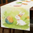 thumbnail image 3 of Chemin de Table de Pâques en Lin Imprimé Lapin Nappe de Maison Décoration de Fête de Vacances Nappe, 3 of 5