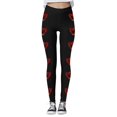 thumbnail image 4 of Tosmy Leggings For Women Women's Casual Valentine's Day Print Yoga Pants Leggings Yoga Pants For Women, 4 of 5