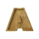 thumbnail image 2 of Lata de ahorro de madera con letras en inglés y cristal transparente., 2 of 6
