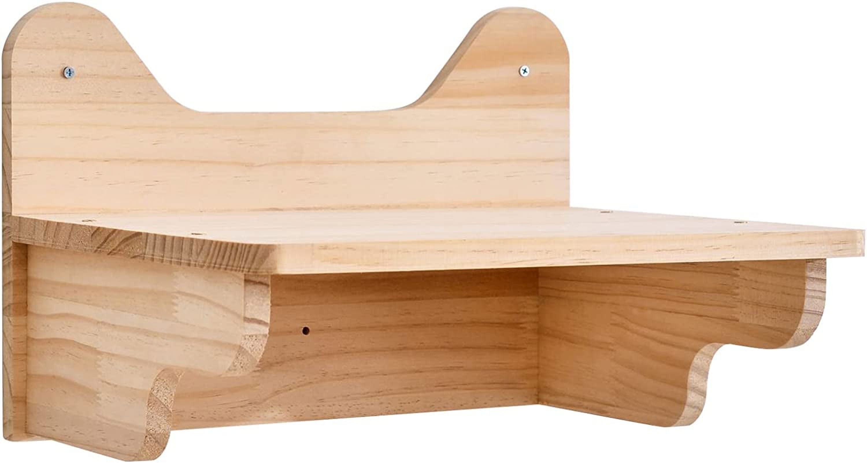 Wall-Mounted Wooden Cat Space Clear Capsule Cat Bed, Cat Shelf Wall Mounted Floating Cat Shelf for Cat Perching Sleeping Lounging, Transparent Cat House Cat Toy Cat Furniture