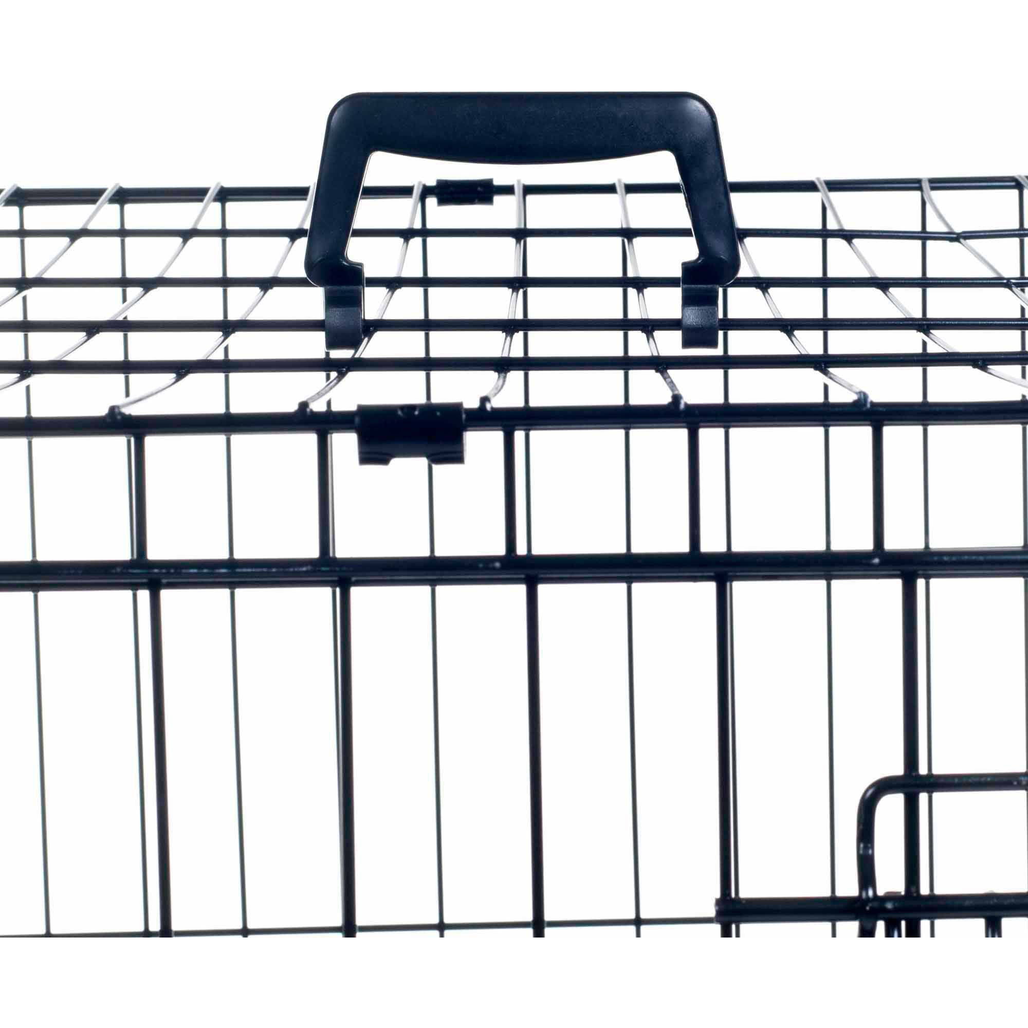 24 x 19 PETMAKER Small 2 Door Foldable Dog Crate Cage 