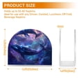thumbnail image 3 of Whales on Space Napkin Holder for Table Clear Napkin Stand Paper Holder Acrylic Organizer Dispenser Napkins for Dinner Kitchen Restaurant Room, 3 of 8