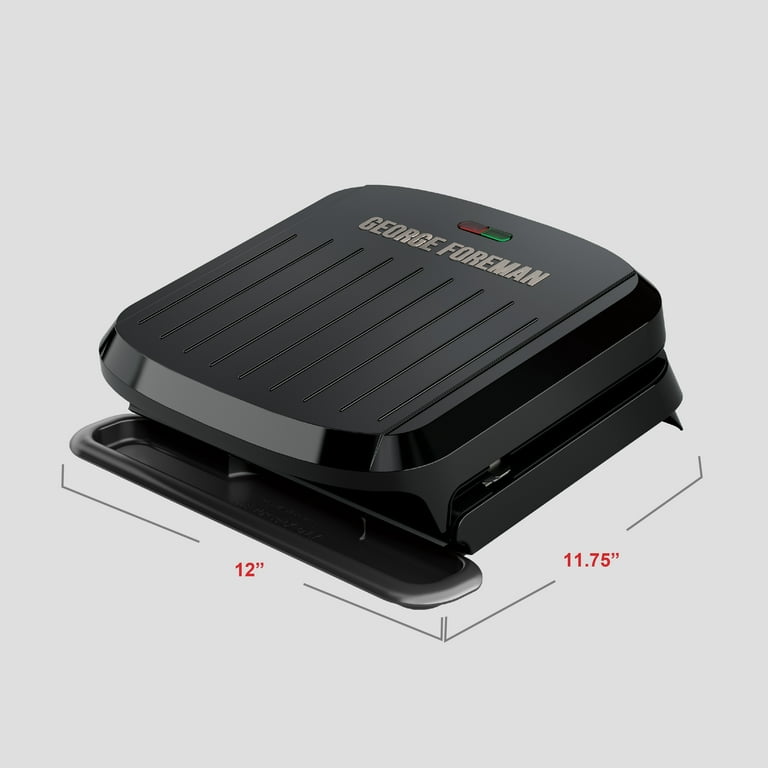 e Foreman 4-Serving [並行輸入品] George Foreman 4-Serving Removable Plate Grill and Panini, Black