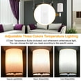 thumbnail image 4 of Yeacher Plug In Wall Sconce Linen Beige 3 Color Temperature E14 Light, 4 of 6