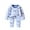 Light Blue, variant on Jgppe Pajamas Sets for Boy Girl Soft Comfy Long Sleeve Crewneck Top Loose Pants Winter Fall Sleepwear 1-14Years