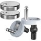 thumbnail image 1 of Quick Release Toilet Seat Fixings, Quick Release Toilet Seat Hinges Top Fittings Universal Toilet Seat Hinge Fittings For Wc Toilet Blind Holes 2 Pac, 1 of 5