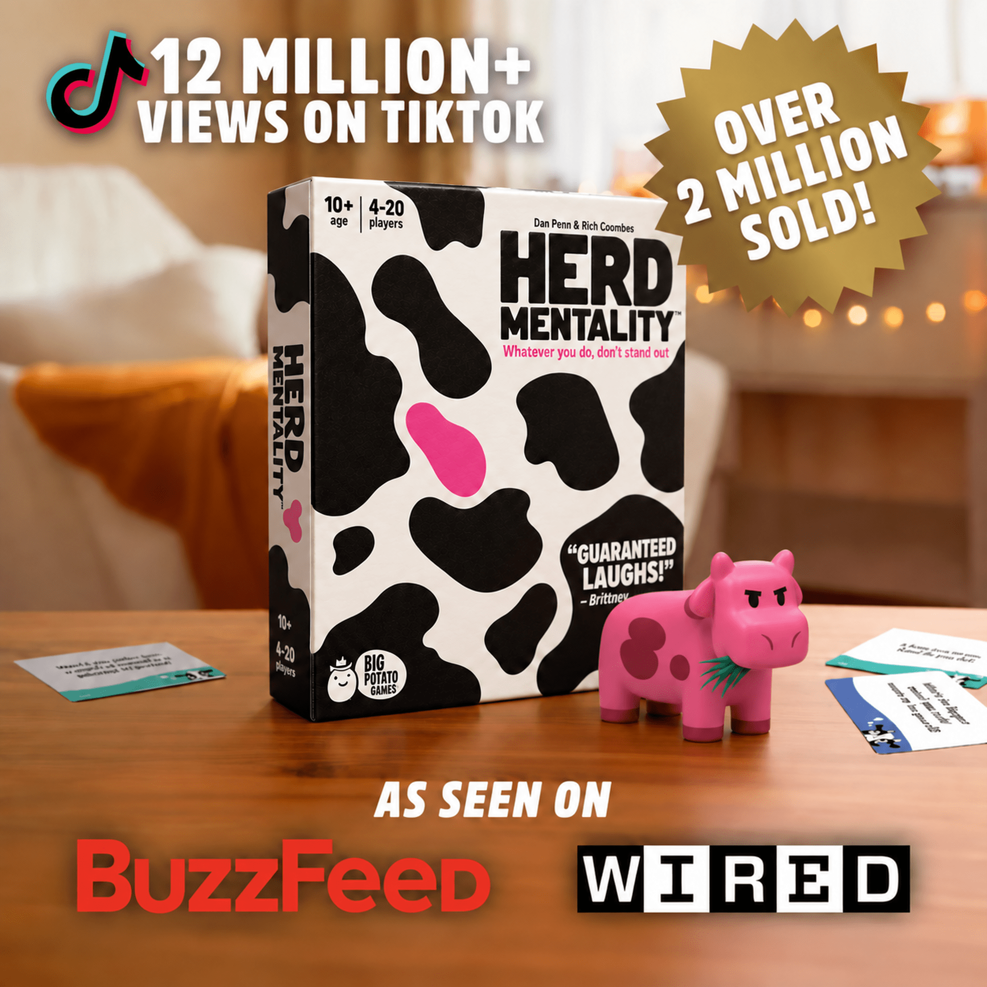 Big Potato Games Herd Mentality Party Board Game, Family Gifts for Teens