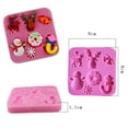 thumbnail image 3 of CPHDW7 Christmas Silicone Baking Mold, Nonstick Cake Pop Chocolate Candy Mold with Santa Tree Elk Sled Shape, Food-Grade Reusable Tray for DIY Desserts, 3 of 9