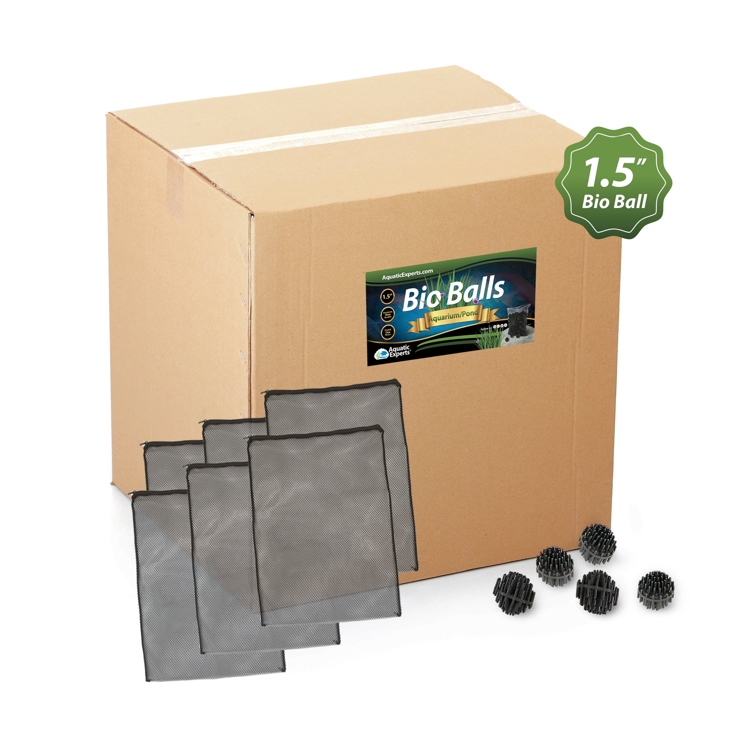 Aquatic Experts 1.5" Bio Balls Filter Media for Aquarium and Pond