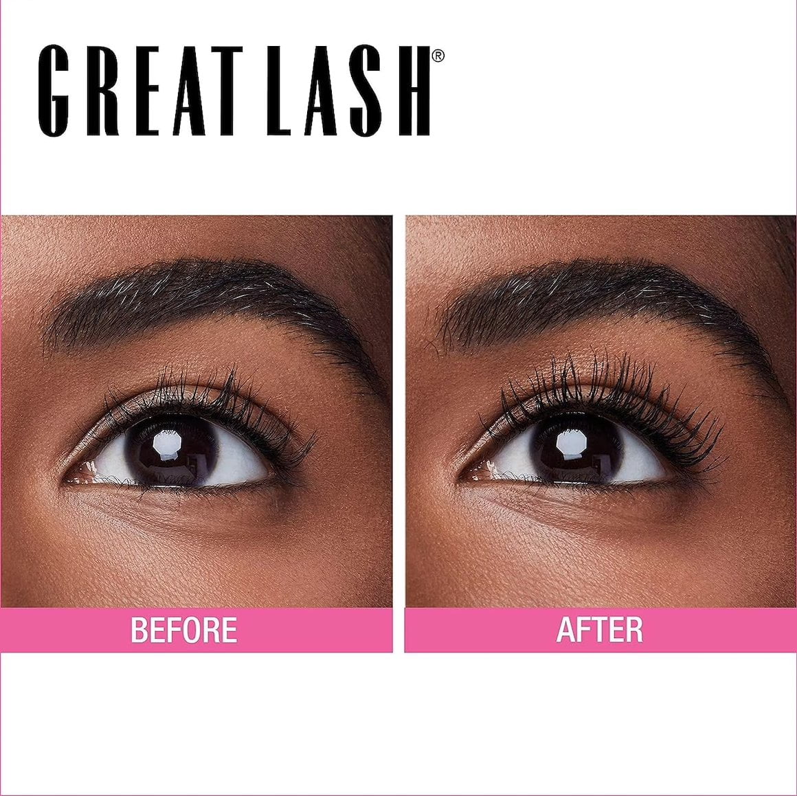 Maybelline Great Lash Waterproof Mascara - # 111 Very Black - Pack of 2 , 0.43 oz Mascara