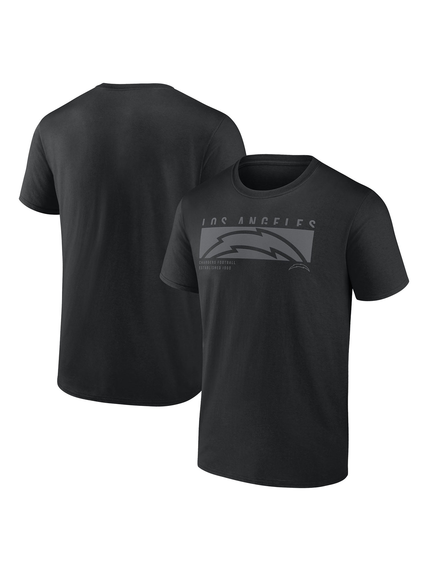 NFL Los Angeles Chargers Men's T-Shirt Black Tonal – All 32 Teams Available