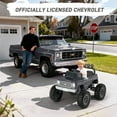thumbnail image 5 of Chevrolet Cheyenne 24 Volt Ride on Toys with Remote, Ride on Truck for Big Kids 3-8 Years, Wisairt Power Car Wheels with 2 Seater, Grey, 5 of 12