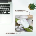 thumbnail image 7 of 3dRose, White orchid flower on green bamboo stick with pebbles, MousePad, 7 of 7