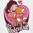 thumbnail image 3 of CafePress - My Cat Is My Valentine T Shirt - Light T-Shirt Kids XS-XL, 3 of 4