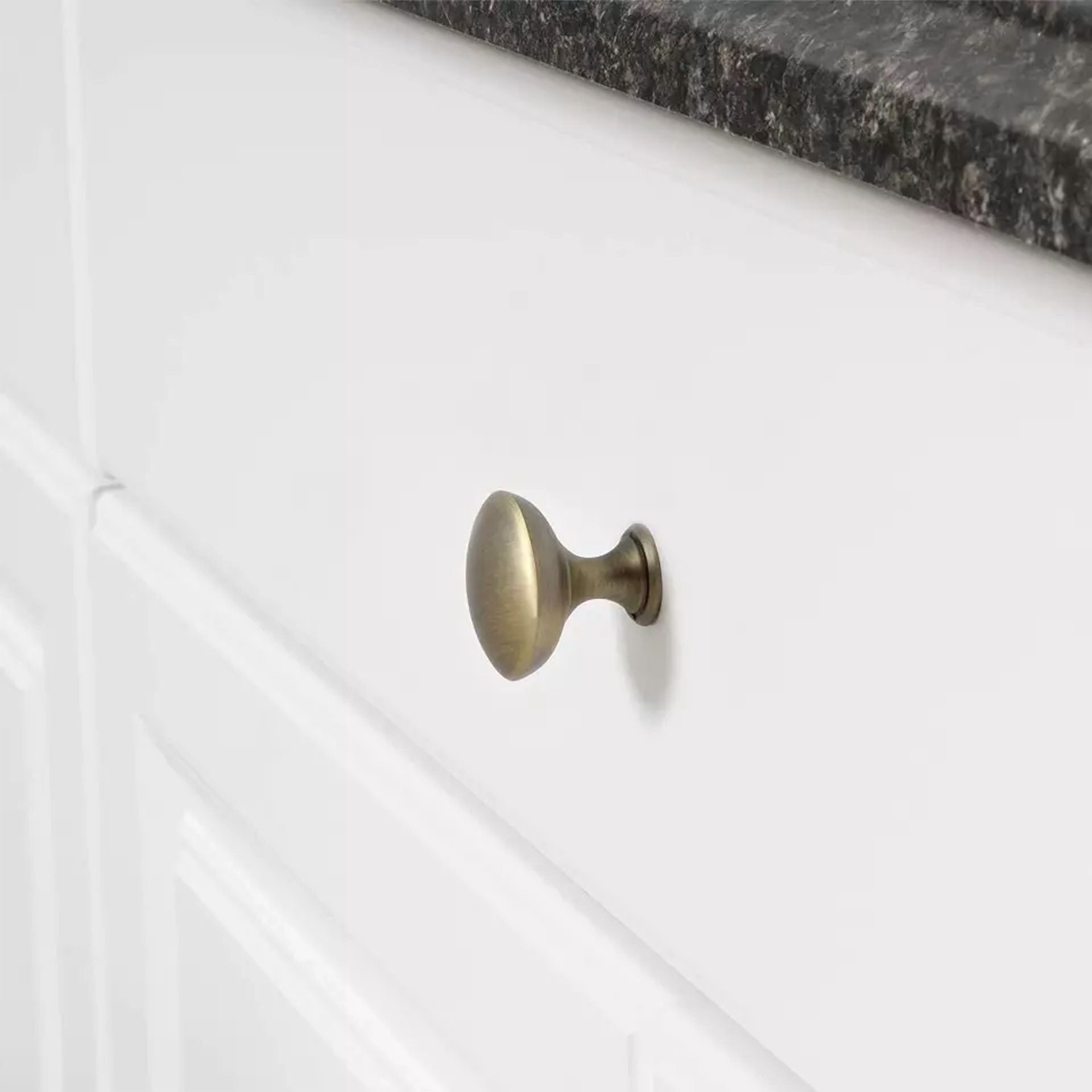 Antique Brass Cabinet Knobs Door Drawer Pulls Handles Kitchen Hardware 10 Pack