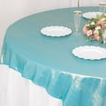 thumbnail image 3 of BalsaCircle 72x72 in Turquoise Glitter Sequin Dots Polyester Square Table Overlay Wedding Party Events Decorations, 3 of 8