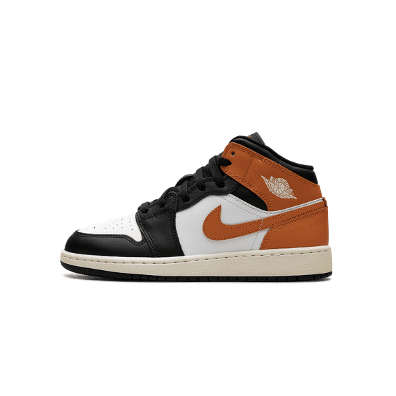 Jordan GRADE SCHOOL Air Jordan 1 Mid GS "Starfish Black Toe" DQ8423 801 DQ8423 801 from Stadium Goods