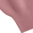 thumbnail image 5 of Comdrip Chandails Confortables pour Femmes Chandails Surdimensionnés Confortables en Tricot Col Rond Automne Chandail Tendance Tenues d'Automne Chandail Col Roulé Femmes, Rose TG, 5 of 5