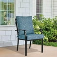thumbnail image 3 of Better Homes & Gardens 20" x 22" Premium Blue and Green Medallion Outdoor Dining Chair Cushion, 3 of 7